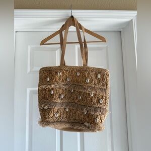 Salt + Umber Seashell Tote